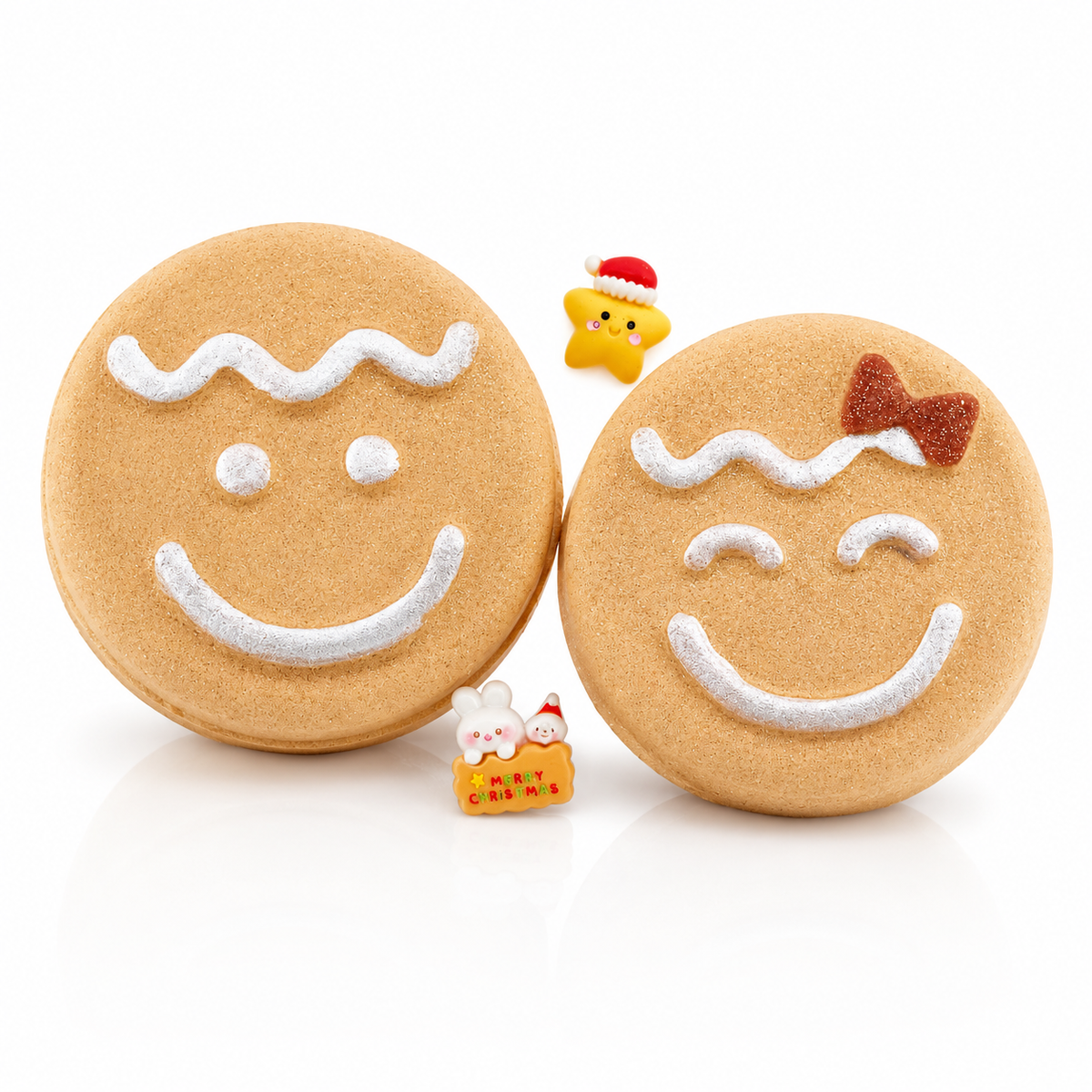 Natural Gingerbread Boy & Girl Prize Bath Bombs