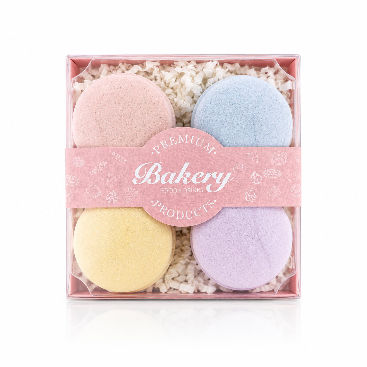 Natural Macaron Bath Bomb