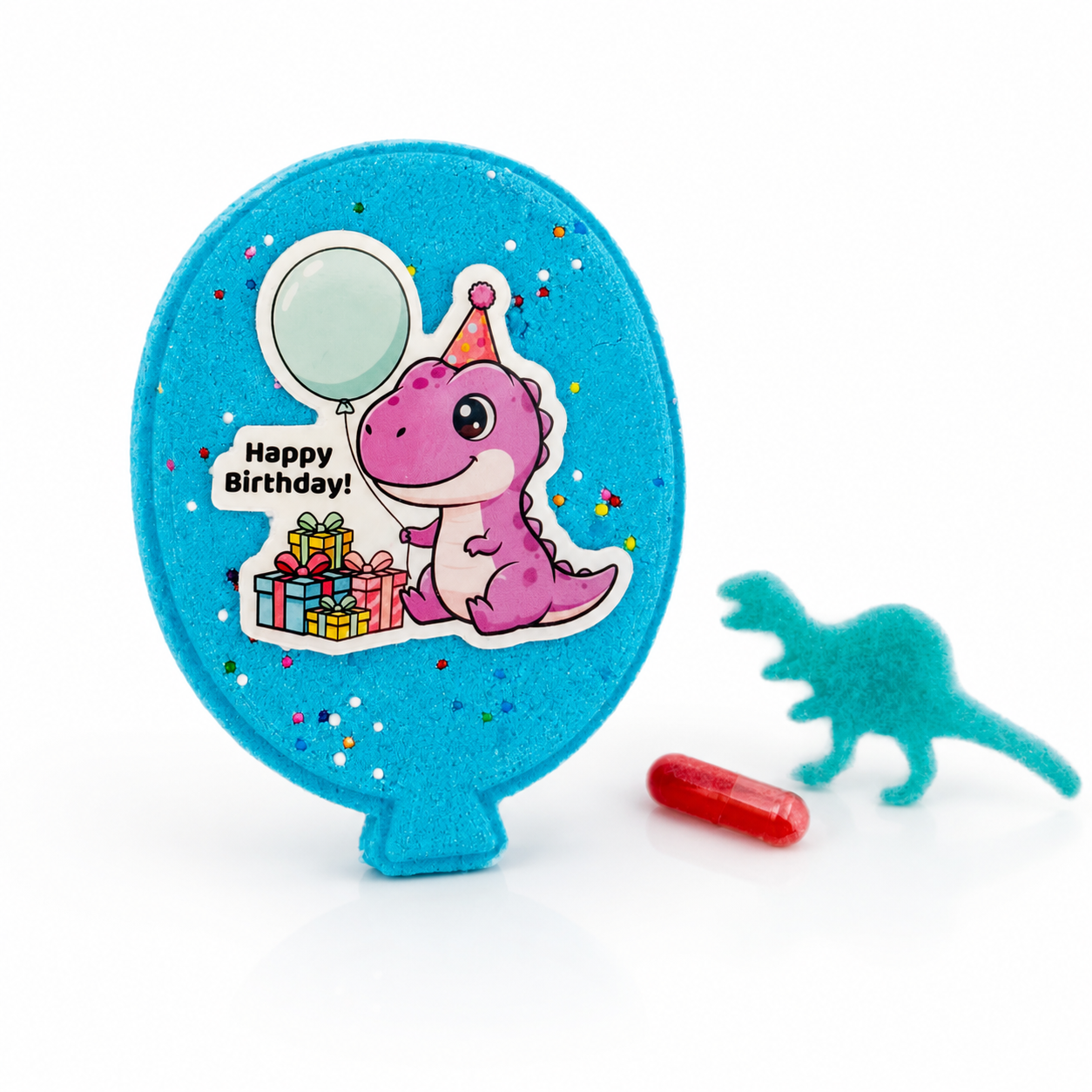 Dino Birthday Balloon Prize Bath Bomb
