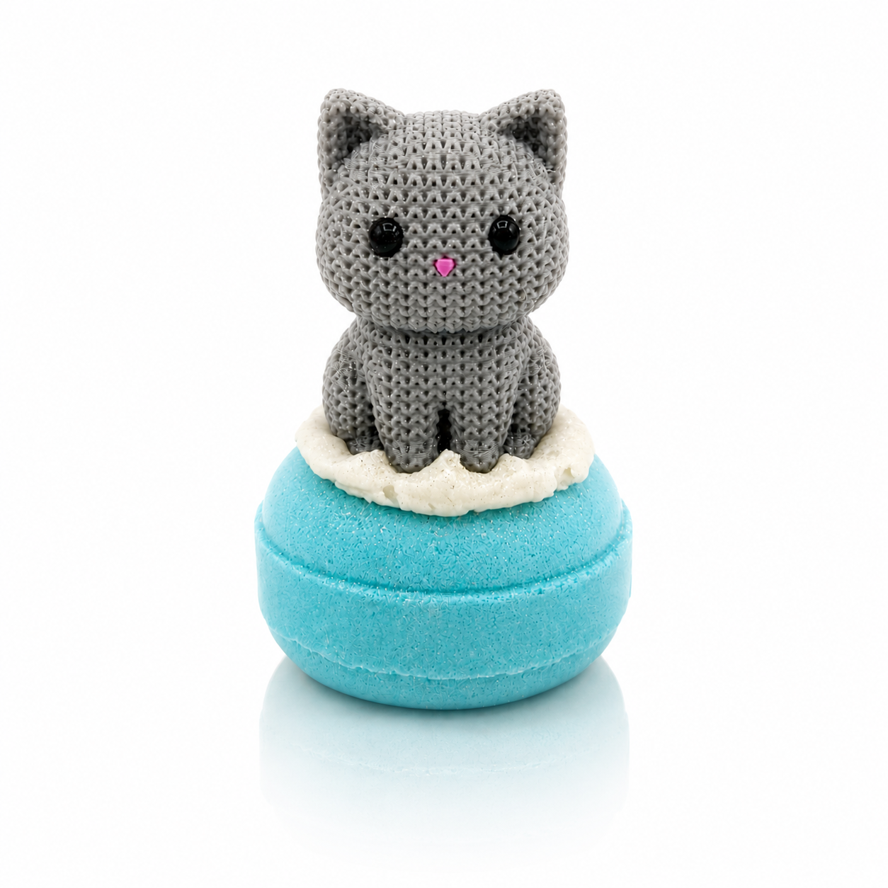 Knitted Animal Donut Bath Bomb