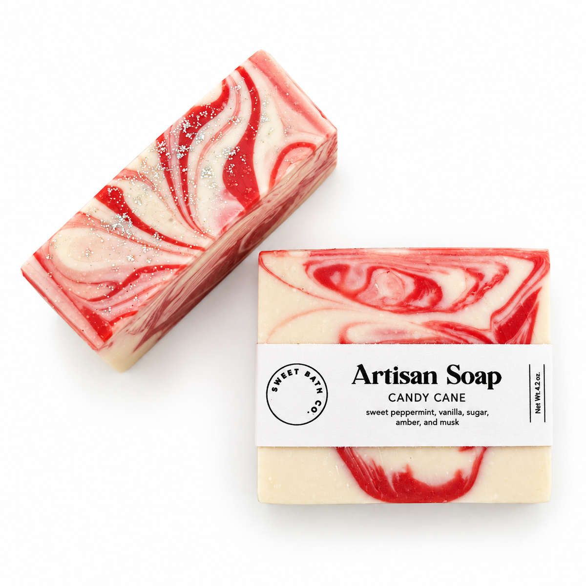 Candy Cane Artisan Soap