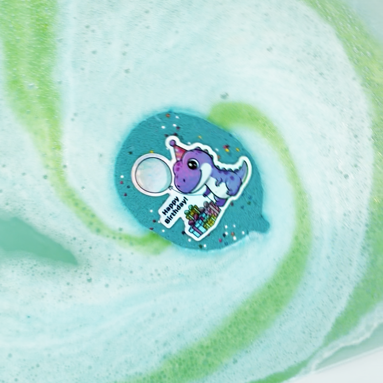 Dino Birthday Balloon Prize Bath Bomb