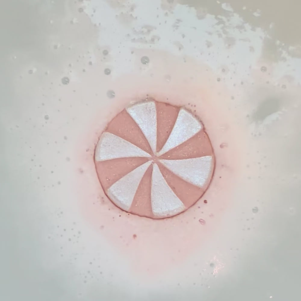 Natural Peppermint Candy Prize Bath Bomb